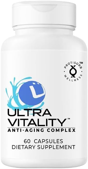 UltraVitality Longevity Support Formula – Fisetin, Curcumin, Quercetin & Beta-Glucan – Supports Cellular & Cognitive Health Healthy Aging – 60 Capsules by UltraBotanica
