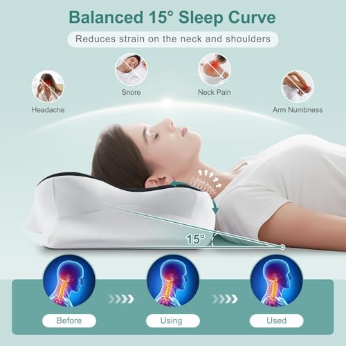 DONAMA Cervical Pillow Ergonomic Memory Foam Pillow for Neck Support - Image 4