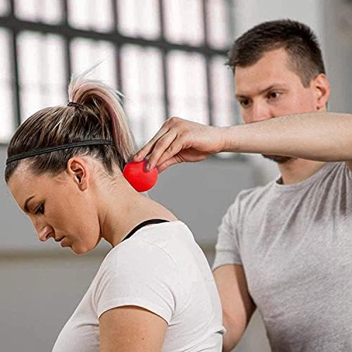 WOVTE Massage Lacrosse Ball for Sore Muscles, Shoulders, Neck, Back, Foot, Body, Deep Tissue, Trigger Point, Muscle Knots, Yoga and Myofascial Release (Red) - Image 6