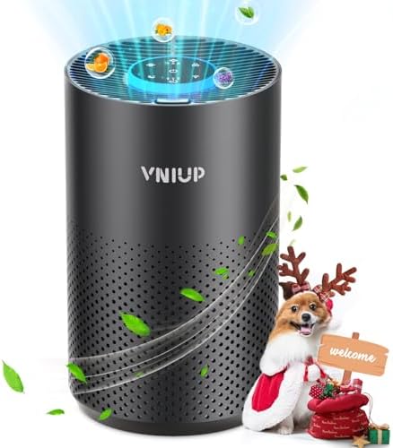Air Purifiers for Bedroom Home up to 1350 ft² - Vniup H14 True Room Air Purifiers for Bedroom, with Fragrance Function Sleep Mode& Light Mode Air Cleaner for Pet Dander Odor Dust Smoke by VNIUP