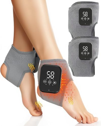 Cordless Foot & Ankle Massager with Heat & Vibration, 2 Pack by WBHLDM