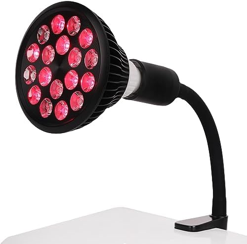 Red Light Therapy Lamp-54W 18 LED Infrared Light Therapy Device with Adjustable Lamp Holder, 660nm Red and 850nm Near Infrared for Face Body (Red2) by DMMBMFC