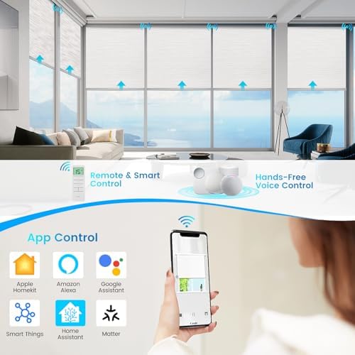 Motorized 100% Blackout Roller Shades – Custom Smart Blinds with Remote Control, Rechargeable Battery or Plug-in Motor, Tuya WiFi Optional, Home & Office Automatic Window Shades (Beige Yellow/CH9421) - Image 2