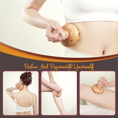 Wooden Mushroom Massager, Wooden Body Contouring Therapeutic Tool - Image 2