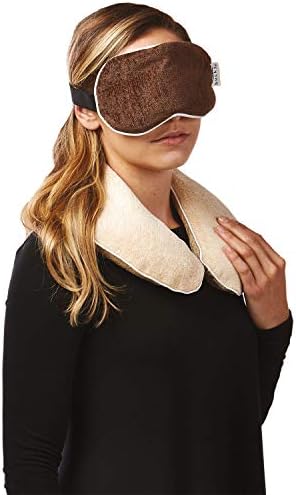 Bucky Hot & Cold Therapy Spa Collection Chenille Eye Mask, 8.5x4, Aqua - Image 3