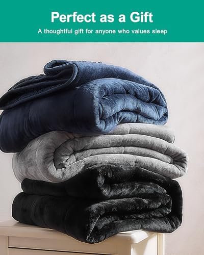Ultra Soft Sherpa Weighted Blanket for Adults, 80"x87" 15lbs Heavy Blankets - Image 7