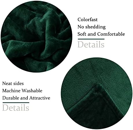 NANPIPER Fleece Blankets Super Soft Flannel Fuzzy Blanket for Bed Couch Luxury Cozy Plush Microfiber Blanket-Twin Size Olive Green - Image 2