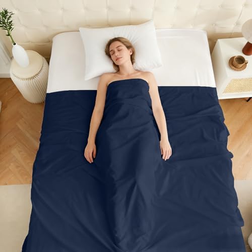 Bulk King Flat Sheets Only, 6 Pack Quick Sort Top Bed Sheet, Color-Coded Label Threads, Wrinkle-Free Shrinkage Durable Microfiber Hotel Motel Airb&bs Essentials for Hosts (105"x102",Navy Blue) - Image 7