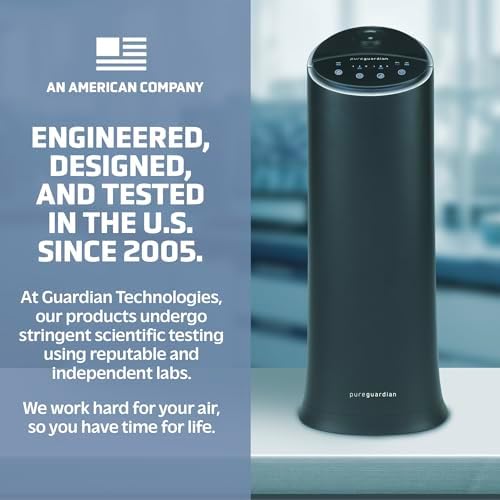 Pure Guardian Ultrasonic Cool Mist Humidifier, 100 Hour Run Time, 1.5 Gallon Tank, 440 Sq. Ft. Coverage, Medium Rooms, Quiet, Filter Free, Black, H3200BAR - Image 6