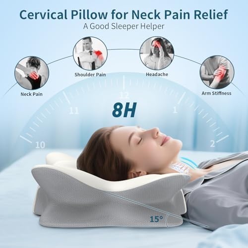 Cervical Pillow for Neck and Shoulder Pain Relief - Ergonomic Neck Pillow - Image 2