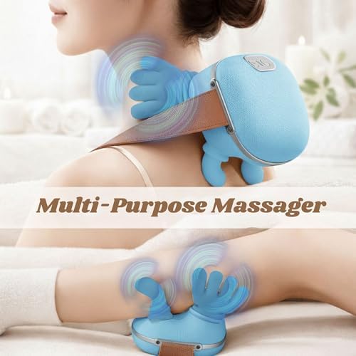 LIVINGPRO Neck & Shoulder Massager with Heat, Deep Tissue Shiatsu with Bionic Palm 4D Kneading, Simulated Human Hand Massage, 3 Adjustable Intensities, Portable Pain Relief for Home & Office - Image 6