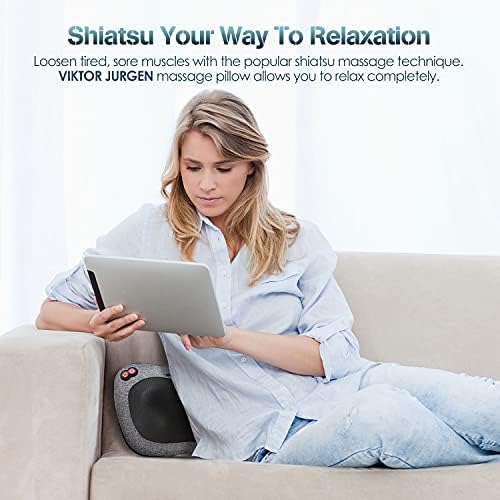 VIKTOR JURGEN Shiatsu Back Massager with Heat, Deep Tissue for Pain Relief - Image 5