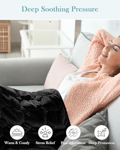 Topblan Weighted Lap Blanket Pad 7lbs for Adults, 29 x 24 Small for Travel - Image 2