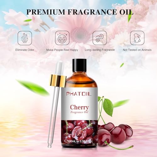 PHATOIL Cherry Fragrance Oil for Diffuser Aromatherapy 3.38FL.OZ - Image 3