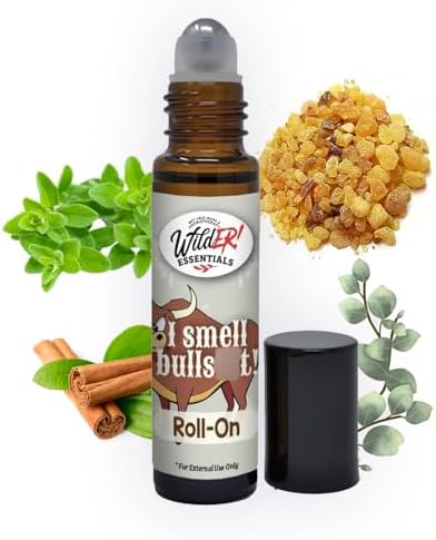 Wild Essentials I Smell Bull Essential Oil Roll On, 10ml for Warming, Clears The Airways, Made with Premium Grade Essential Oils and Organic Jojoba Oil, Ready to Use, Moisturizer, All Natural by WildEssentials