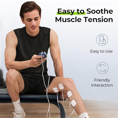 AUVON 3-in-1 TENS Unit Muscle Stimulator, 40 Levels for Gradual Pain Relief - Image 6
