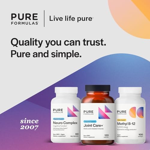 PureFormulas Joint Care + - Premium Joint Support Supplement with Hyaluronic Acid, Glucosamine, MSM, Green Lipped Mussel, Turmeric & More - Non-GMO Formula for Adults (120 Capsules) - Image 6