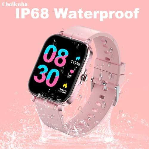Choiknbo Smart Watch for Women Fitness Tracker Watch for Android/iOS Phones, Activity Trackers and Smartwatches with Heart Rate/Sleep Monitor, Step Counter, Waterproof Smart Watches - Image 6