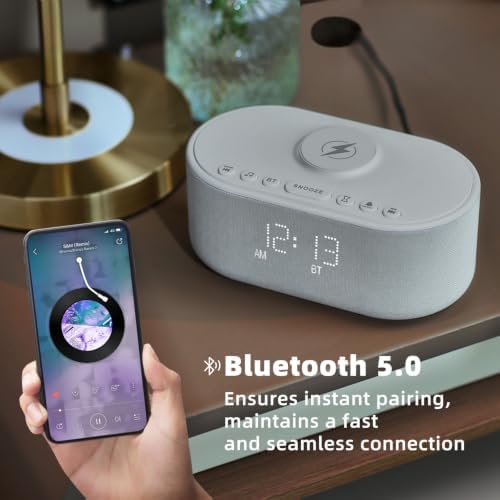 Odokee Sound Machine Alarm Clock with Wireless Charging - Image 6