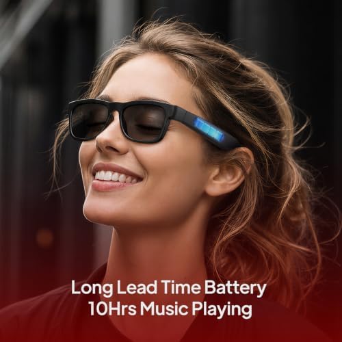 OhO Open Ear Smart Glasses, UV400 Z87.1 Lightweight Bluetooth Sunglasses - Image 3
