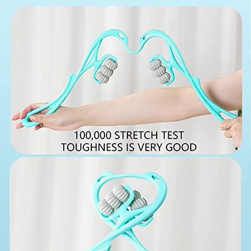 HaSeftni Trigger Point Roller Massager Tool with 6 Balls for Pain Relief deep Tissue Handheld Suitable for Legs Waist Neck and Shoulder Massage Relaxer (Blue) - Image 5