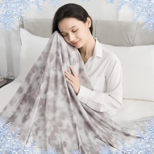 CHOSHOME Cooling Blanket Queen Size, Double Sided Cold Effect Arc-Chill Q-Max>0.5 Cooling Blankets for Hot Sleepers and Night Sweats, Lightweight Cold Breathable Summer Blanket, 90" x 90", Grey by CHOSHOME