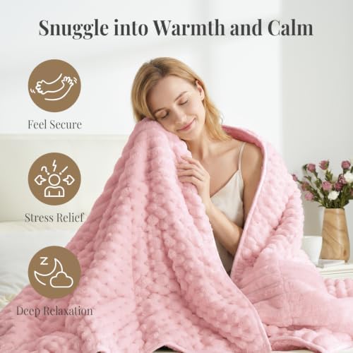Topblan Weighted Blanket for Adults Queen Size 60 x 80 15lbs, Sherpa Fleece - Image 4