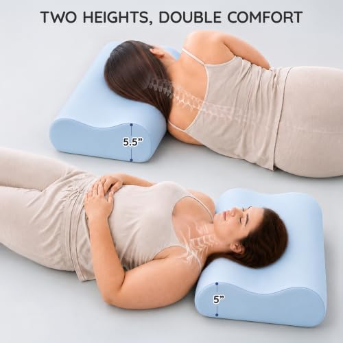 AM AEROMAX Queen Contour Memory Foam Pillow for Neck Pain Relief - Image 3