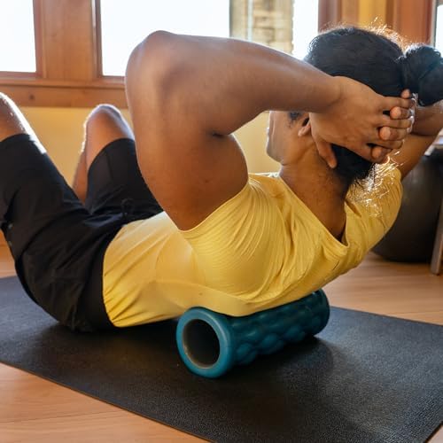Teeter Massage Foam Roller - Textured for Deep Tissue Muscle Relief to Boost Recovery, Flexibility, Mobility - Back Pain Relief, Sports Massage, Myofascial Release - Image 2