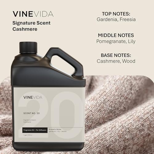 VINEVIDA [128 Fl Oz] Cashmere Fragrance Oil for Cold Air Diffusers, Essential Oils for Diffuser Oil Refill & Air Freshener Room Spray - Image 5