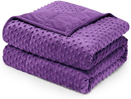 Wemore Weighted Blanket for Adults 12 lbs Queen Size 60"x80" Purple by WemoreDirect