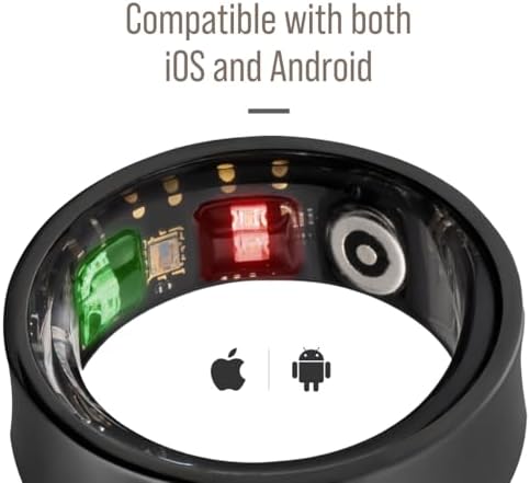 Herz P1 Smart Ring for Women & Men - (Size 6) 24/7 Health Metrics Fitness Ring, Tracks 20+ Biometrics, 6 Day Battery Life, Waterproof Stainless Steel, Free APP for iOS Android, No Subscription - Image 7