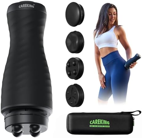 Massage Gun Deep Tissue for Women, Vibration Therapy for Muscle Recovery Pain Relief Cellulite Massager for Leg Thigh Abdomen Neck Shoulder Lymphatic Drainage Massager Body Sculpting Machine by CAREKING