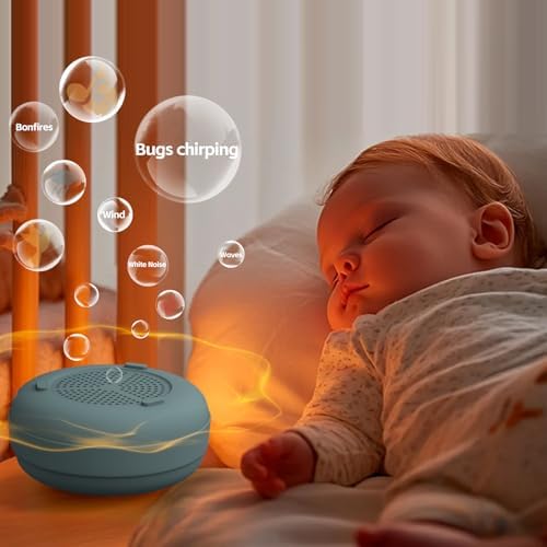 Portable Baby Sound Machine [White Noise for Babies Kids][Supports Bluetooth Audio Playback][Timer Function][12 Soothing Sounds] 15 Hours Battery Life, Travel,Shower,Clips on Baby Stroller.Slate - Image 5