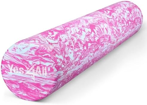 Yes4All EVA Firm Foam Roller for Back - Round Back Roller for Exercise, Yoga & Pilates 12/18/24/36 inch by Unknown