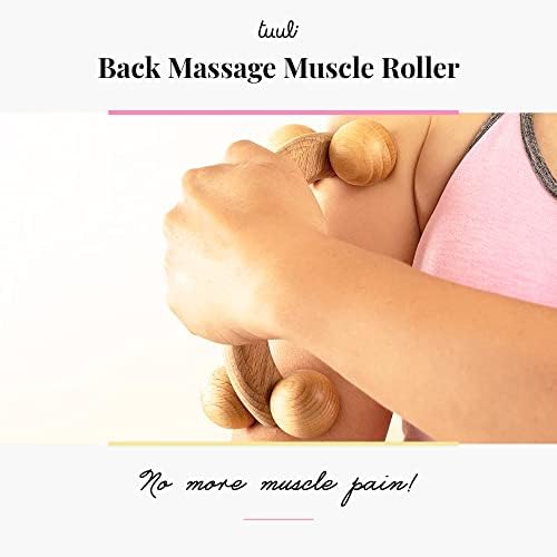 tuuli Accessories – Back Massager with Smooth Ball Rollers, Multi-Functional Back Roller, Neck Massager, Eases Muscle Tension and Supports Skin Health, Muscle Roller 7 x 3 inches - Image 3