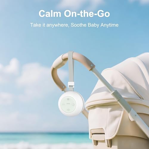 Portable Sound Machine for Baby Kids Adults, USB Rechargeable White Noise Machine with Timer Function,18 Smooth Sounds, 256-Color Changing Mood Light, Memory Function, Sound Therapy for Home, Travel - Image 2