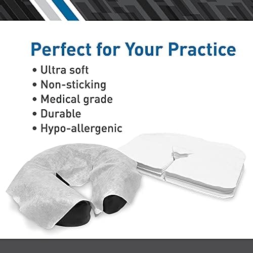 BodyMed Disposable Face Cradle Covers - 2 Pack of 100 Sheets - Medical-Grade, Ultra Soft, Luxurious, Non-Sticking Massage Face Covers/Headrest Covers for Massage Tables & Massage Chairs - Image 3