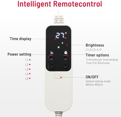 Red Light Therapy for Body face Back Knee, 660nm 850nm Near Infrared Light Therapy with Stand, 3-in-1 LED Beads Light, Larger Panel for Face Body, Gift for Mom Women Wife Sister Girlfriend - Image 3