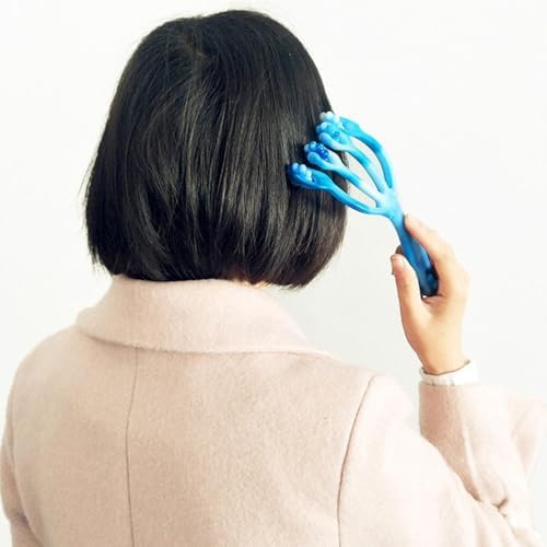 Healifty Handheld Four Claws Roller Massager Claw Massager for Head Hand Foot Leg Neck and Back Portable Massage Tool for Home Office or Shower 3 Pack - Image 5