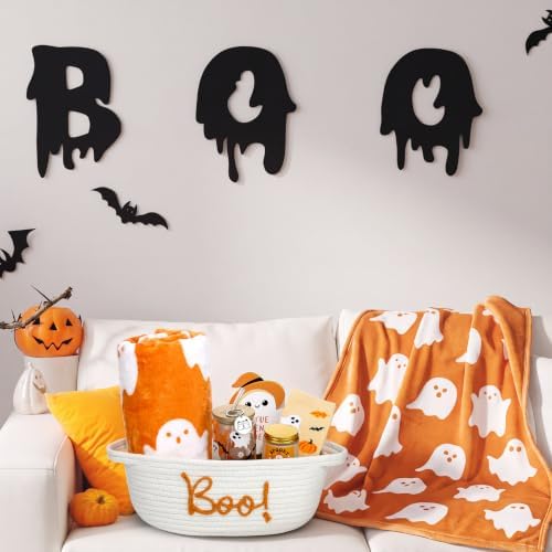 Mindsoft 7 Pcs Halloween Boo Basket Stuffers Boo Basket Gifts, Orange - Image 6