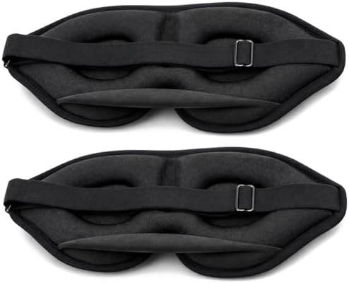 2 Pack Sleep Masks 3D Contoured Eye Mask for Sleeping by ToRhine