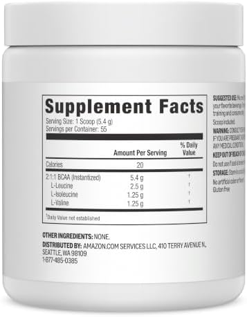 Amazon Basics 2:1:1 BCAA Powder, 55 Servings, 10.58 Ounces - Image 5