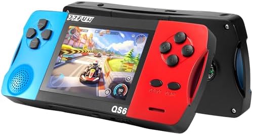 Handheld Games for Kids with Built-in 200+ Classic Retro Games, 3.5" IPS Screen Portable & Rechargeable Arcade Gaming Player,Travel Toys Birthday Gift for Boys Girls by JJFUN