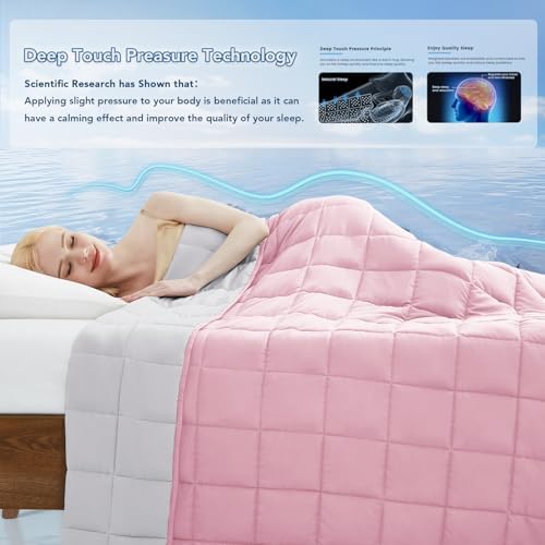 Topcee Weighted Blanket for Adults (15lbs 48"x72"), Minky Dots Heavy Blanket for Woman, Man Sleeping, Soft, Cozy and Cooling Weighted Throw Blankets, Machine Washable, Grey - Image 4