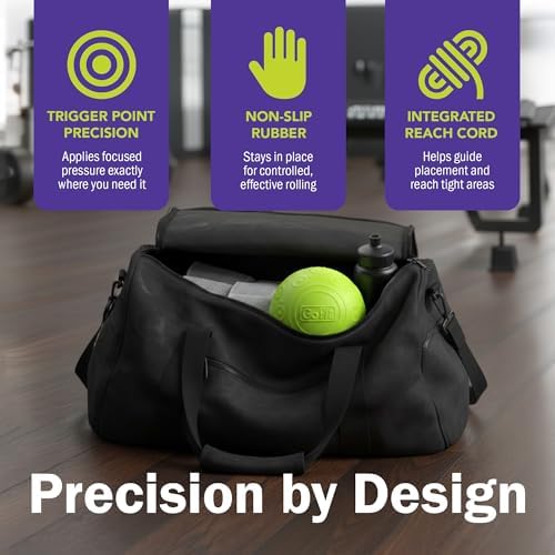 GoFit 5 Inch Massage Ball - Muscle Pain Management, Green - Image 6