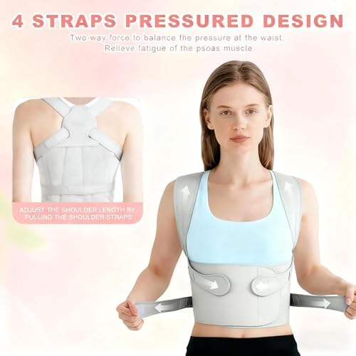 Back Brace Posture Corrector for Women and Men, Back Shoulder Support Belt - Image 6