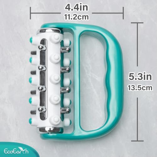 EcoEarth - Myofascial Release Cellulite Massager - Green - Lymphatic Drainage Massage Roller - Handheld Deep Tissue Massage Therapy Tool for Men and Women - Reduce Appearance of Cellulite - Image 2