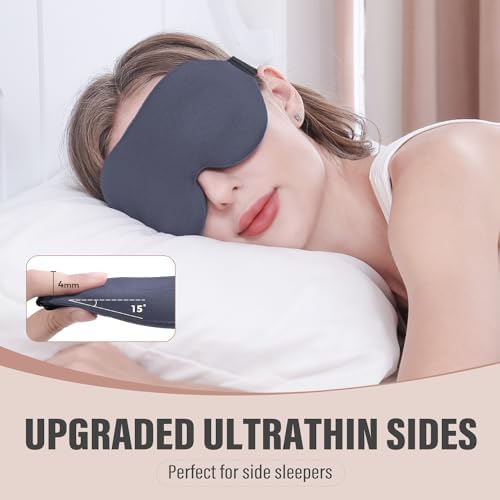 YIVIEW Sleep Mask for Side Sleeper, Light Blocking Zero Pressure Blindfold - Image 2