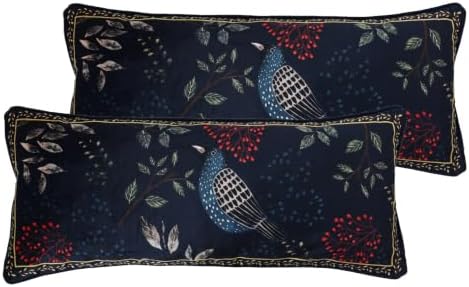 patdrea Designer Velvet Throw Pillow Cover,Set of 2,12"x28"-Doodle A by patdrea